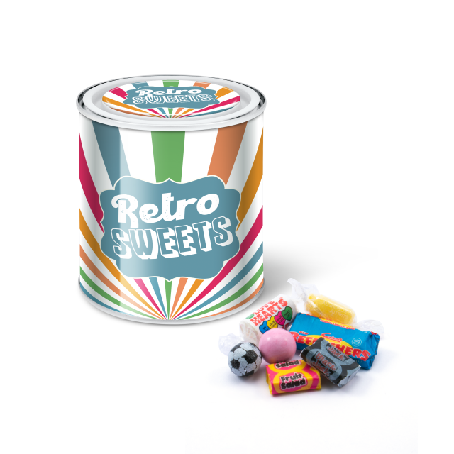 Large Paint Tin – Retro Sweets