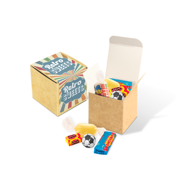 Eco Kraft Cube – Retro Sweets